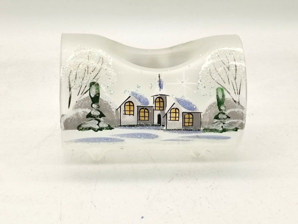 Teelichthalter für 1 Licht in Weiß